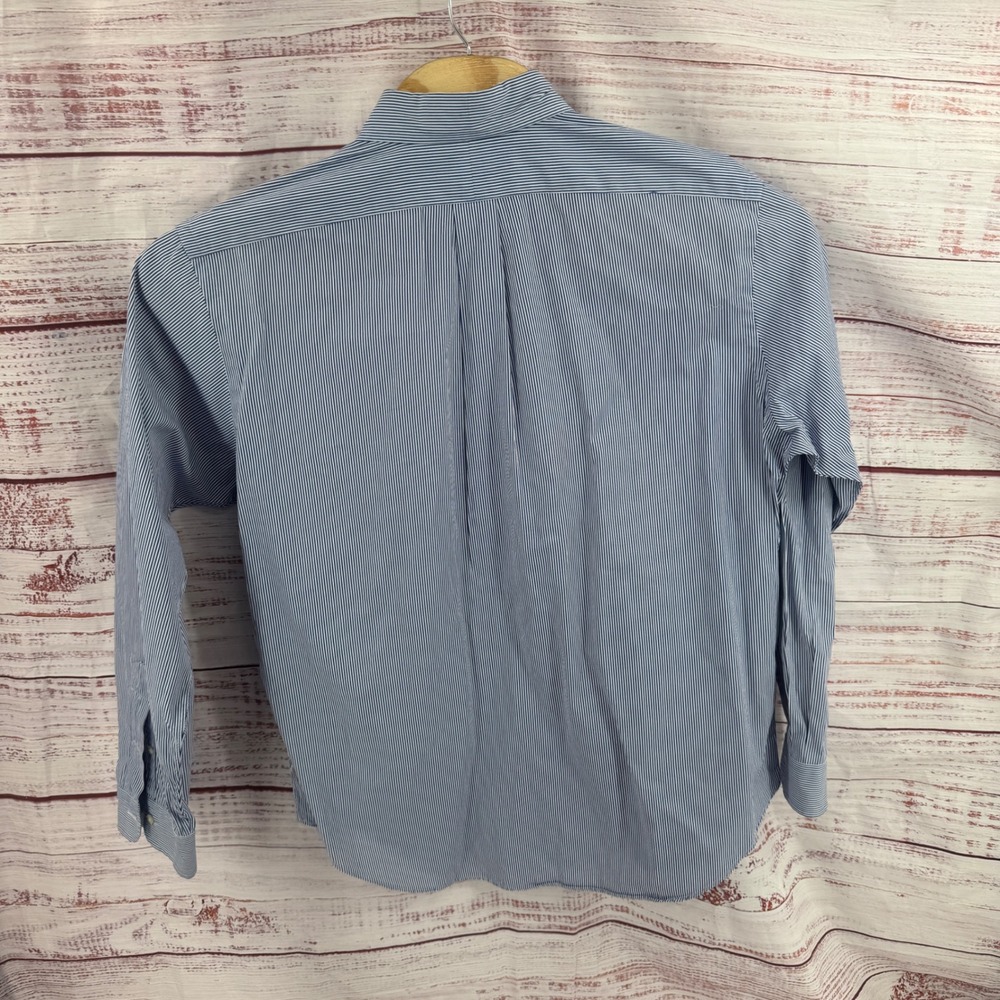 Ralph Lauren Shirt Mens Large Classic Fit Striped Button Down Long Sleeve Preppy - Picture 7 of 9